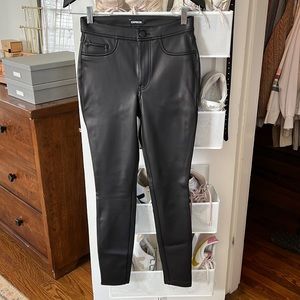 Express faux leather pants